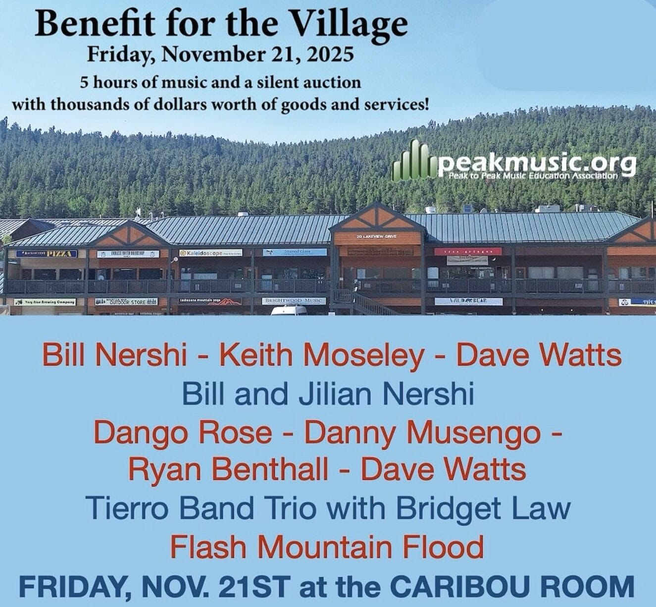 Friday’s Benefit Concert and Silent Auction for Businesses Affected by Caribou Village Fire in Colorado to Feature Members of String Cheese Incident, The Motet and More 